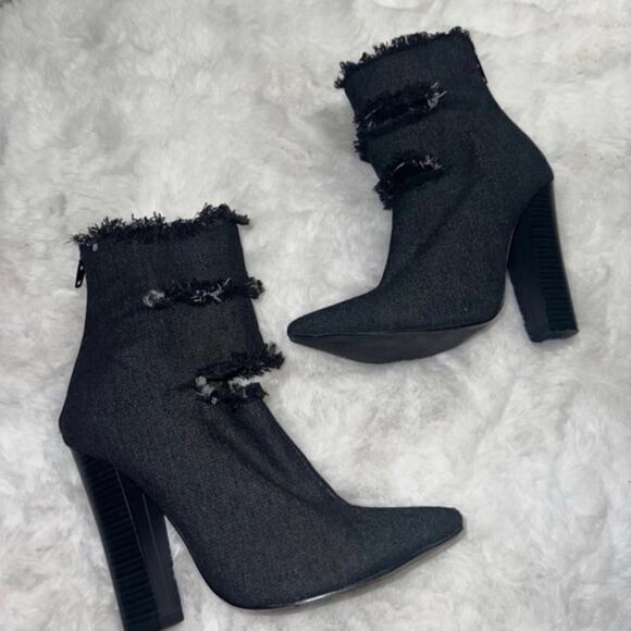 Black Heel Booties - Picture 1 of 5